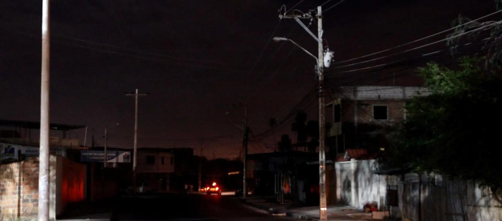 Corte de electricidad en Ecuador.