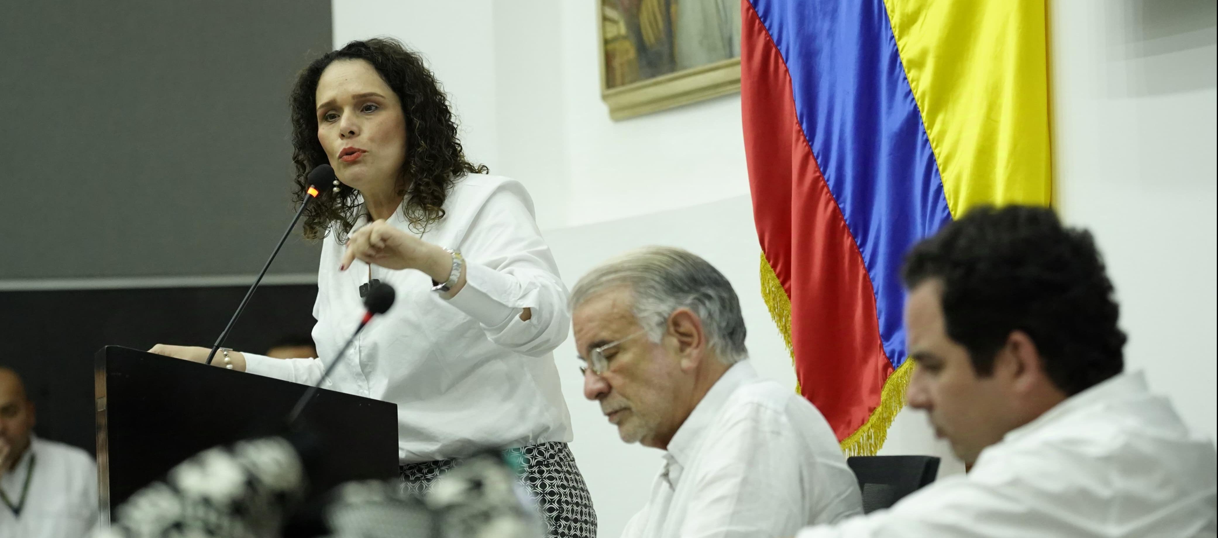 María Constanza García, ministra de Transporte. 