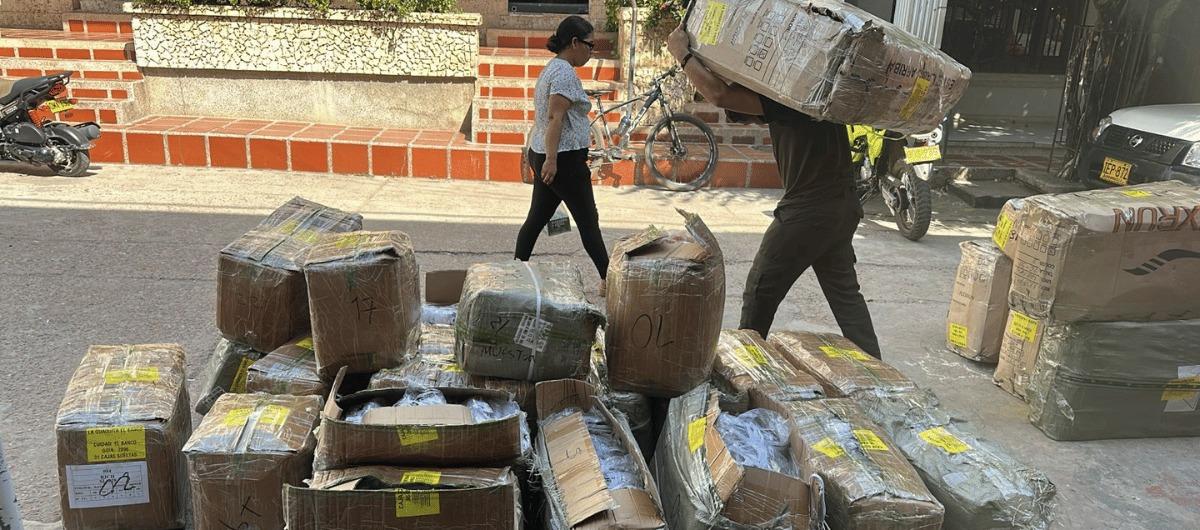 Cargamento incautado.