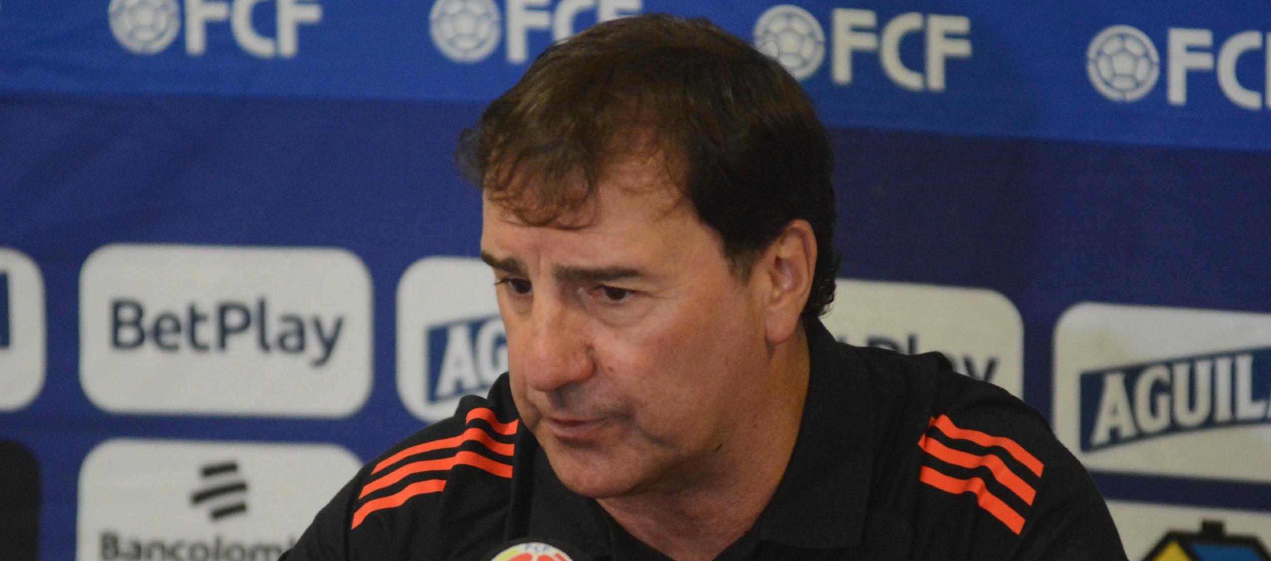 Néstor Lorenzo en una rueda de prensa este año.