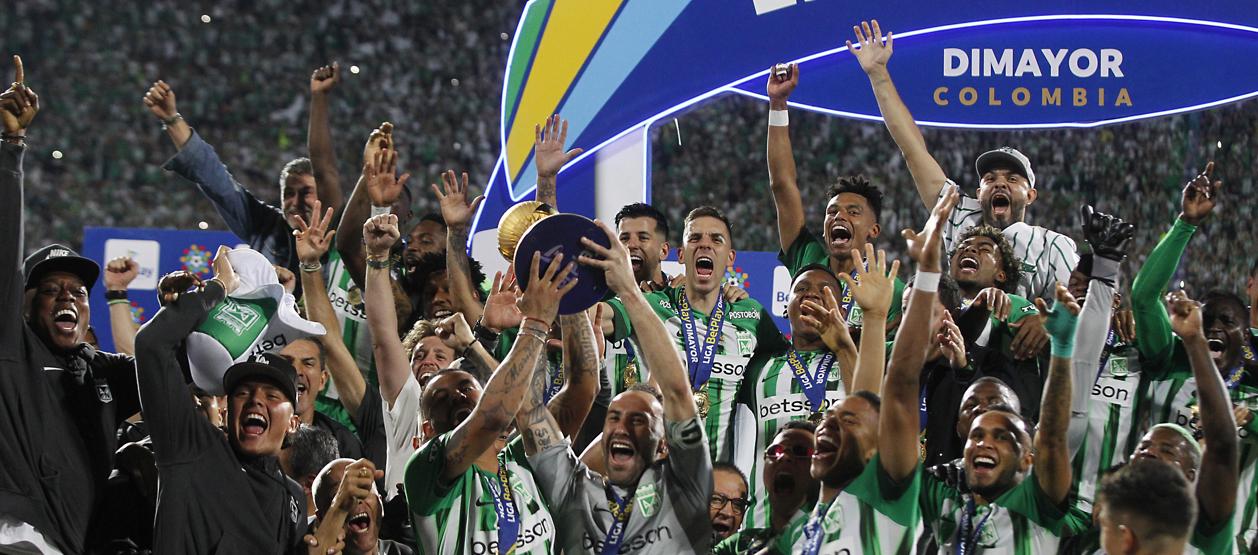 La celebración de Atlético Nacional.