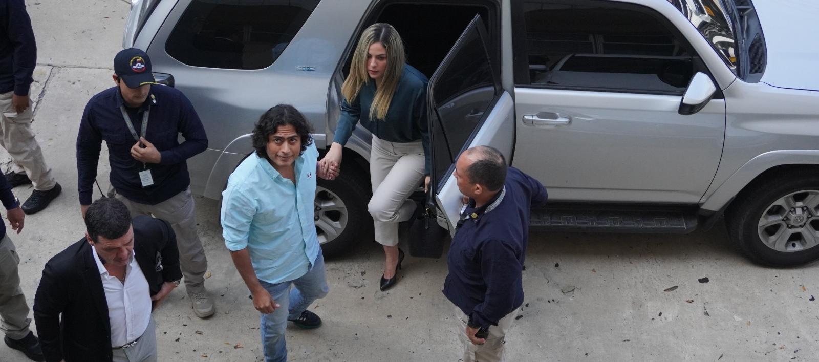 Nicolás Petro y su pareja Laura Ojeda.