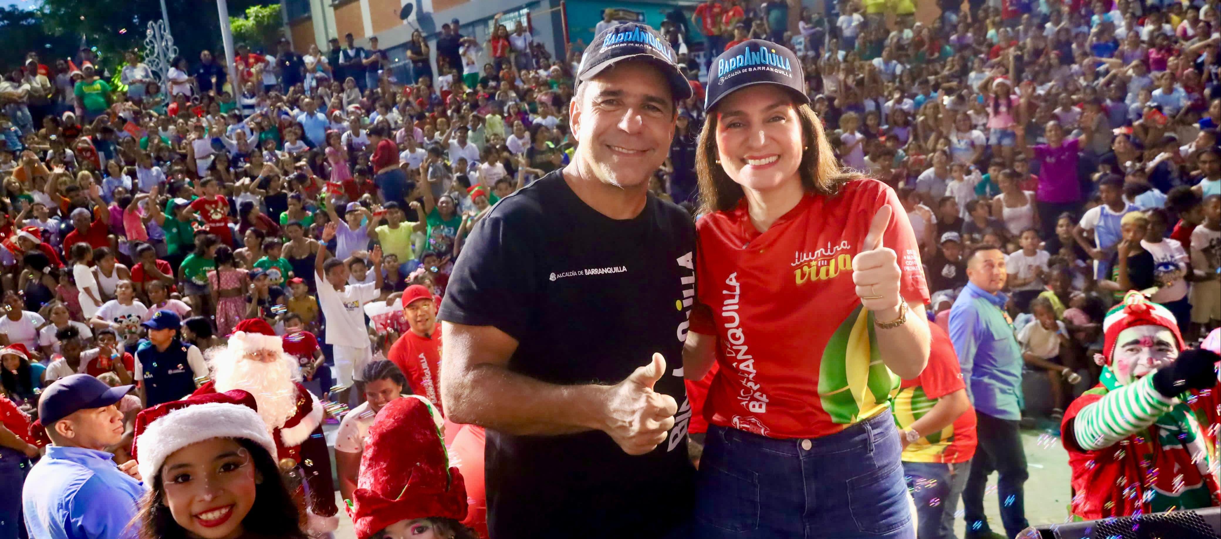 El Alcalde Alex Char y la primera dama Katia Nule.