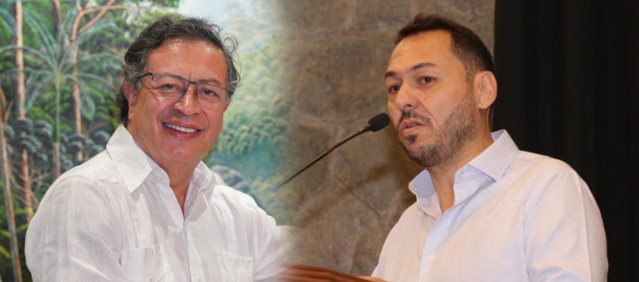 El Presidente Gustavo Petro y Daniel Mendoza.