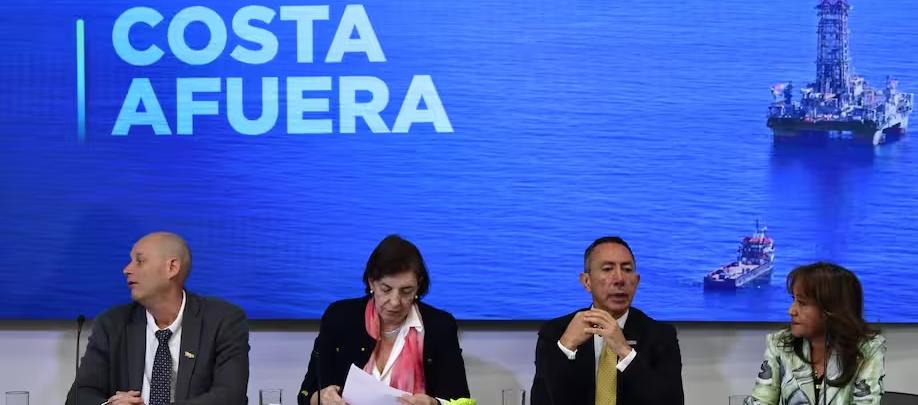 La rueda de prensa de Petrobras y Ecopetrol.
