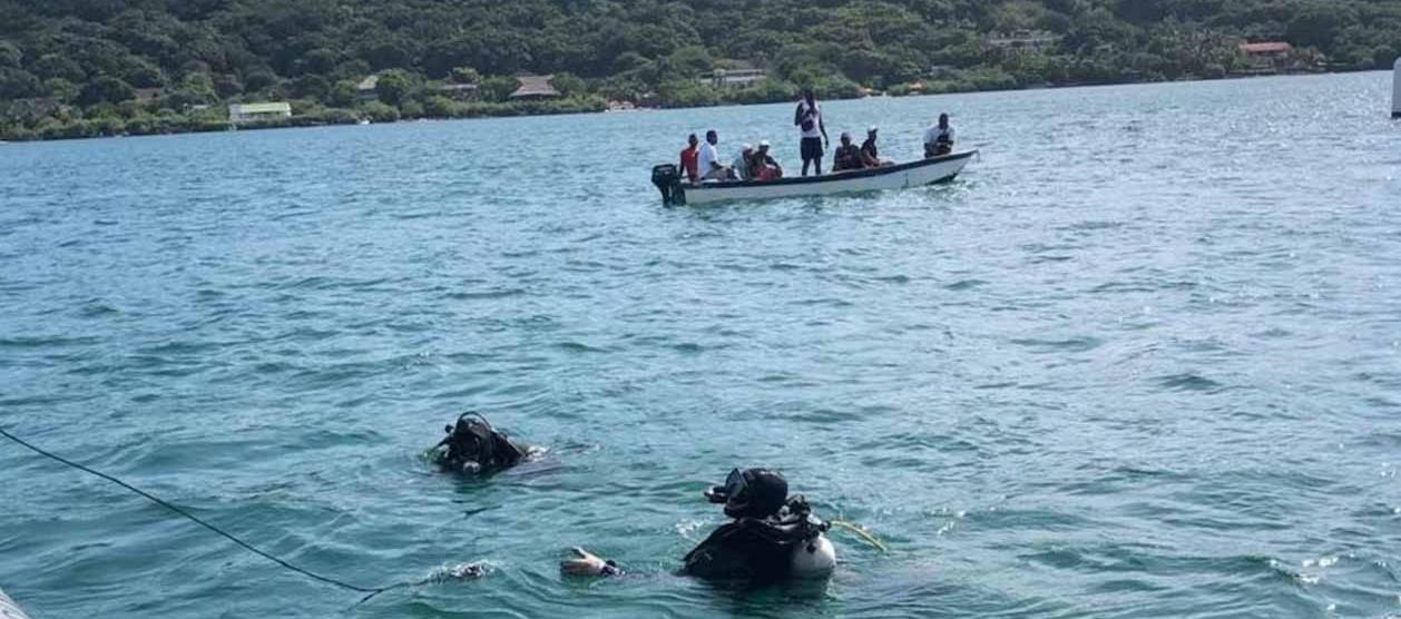 Zona del accidente marítimo.