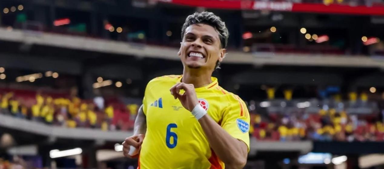  Richard Ríos, mediocampista de la selección Colombia. 