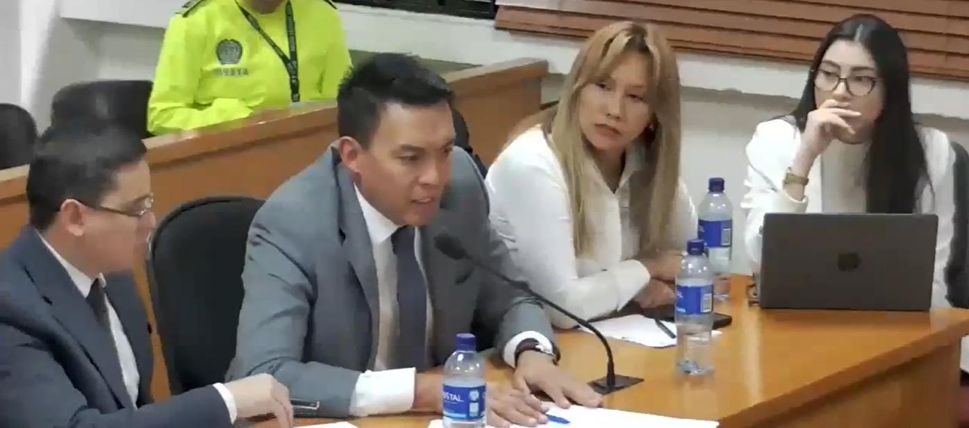 Sandra Ortiz durante la audiencia.