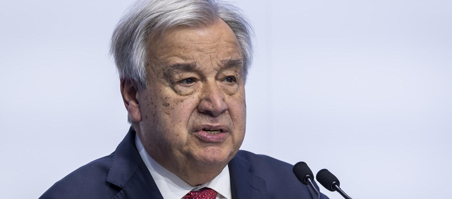 Secretario general de la ONU, António Guterres.