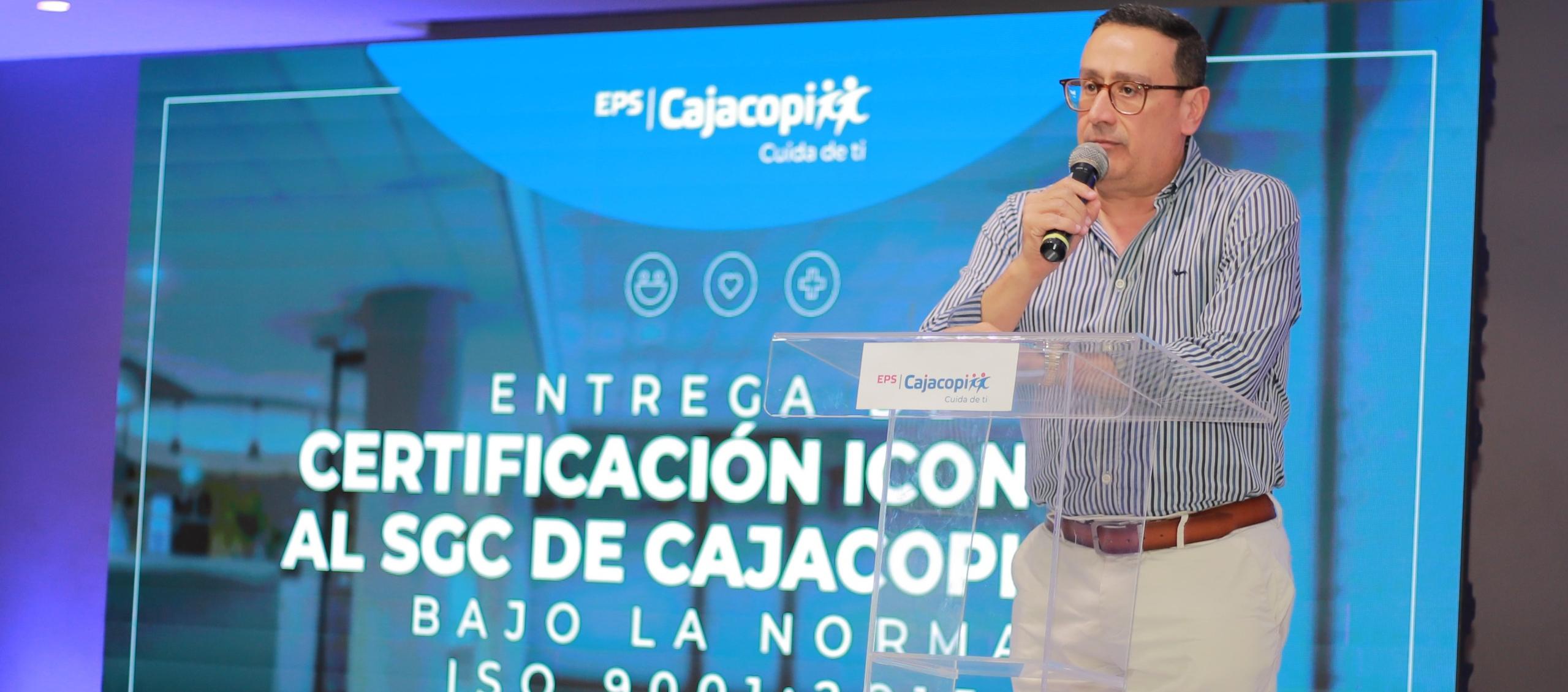 El gerente general de Cajacopi EPS, Roberto Solano Navarra.