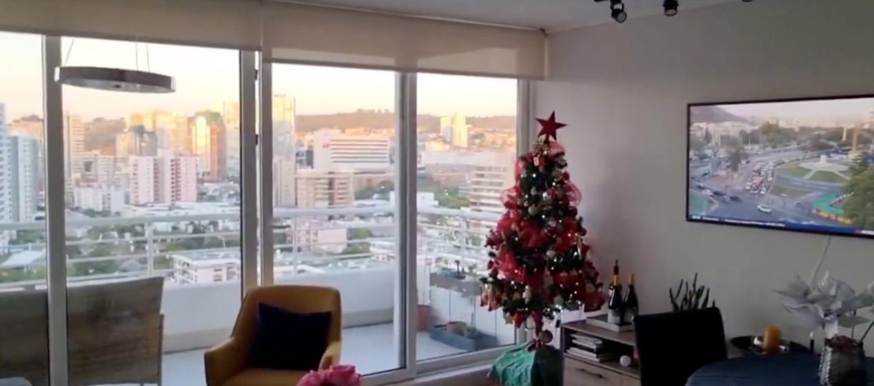 Un ciudadano grabando el momento del sismo. 