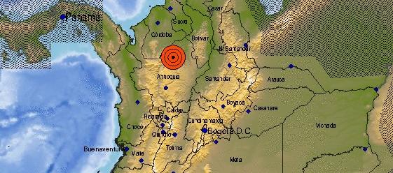 Imagen del reporte del Servicio Geológico Colombiano.