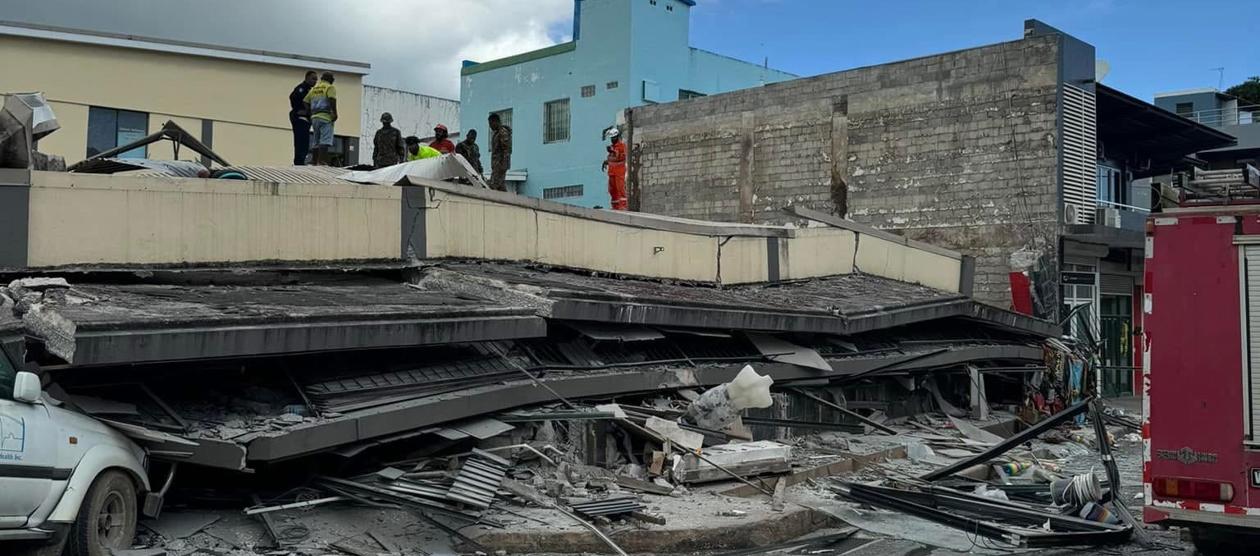 Los daños que dejó el terremoto.