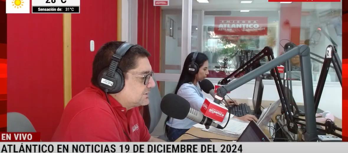 Transmisión de Atlántico en Noticias.