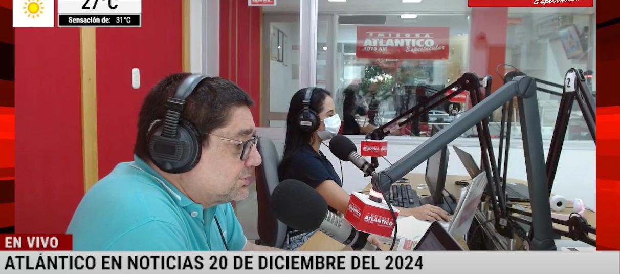 Transmisión de Atlántico en Noticias.