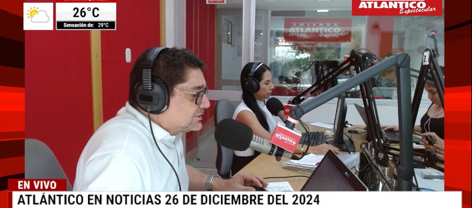 Transmisión de Atlántico en Noticias.