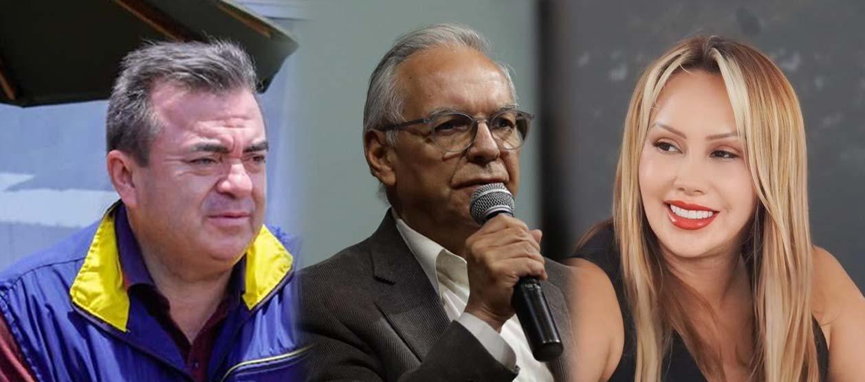 Olmedo López, exdirector de la UNGRD; Ricardo Bonilla, exministro de Hacienda, y Sandra Ortiz, exconsejera para las Regiones.