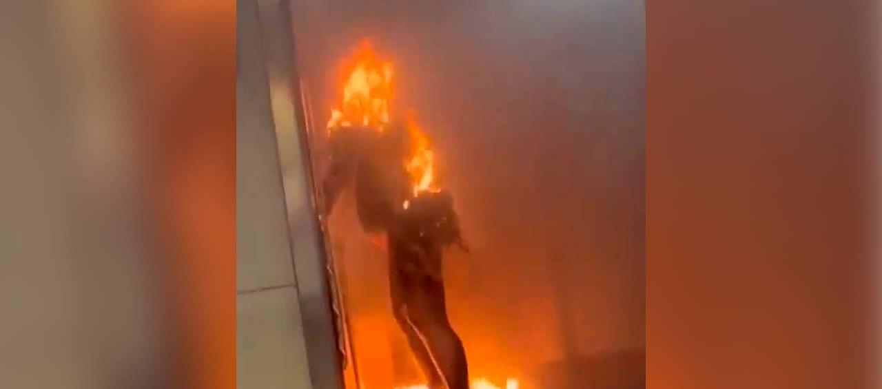 La mujer murió incinerada.