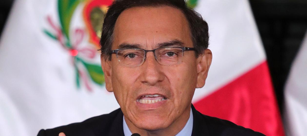 El expresidente peruano Martín Vizcarra.