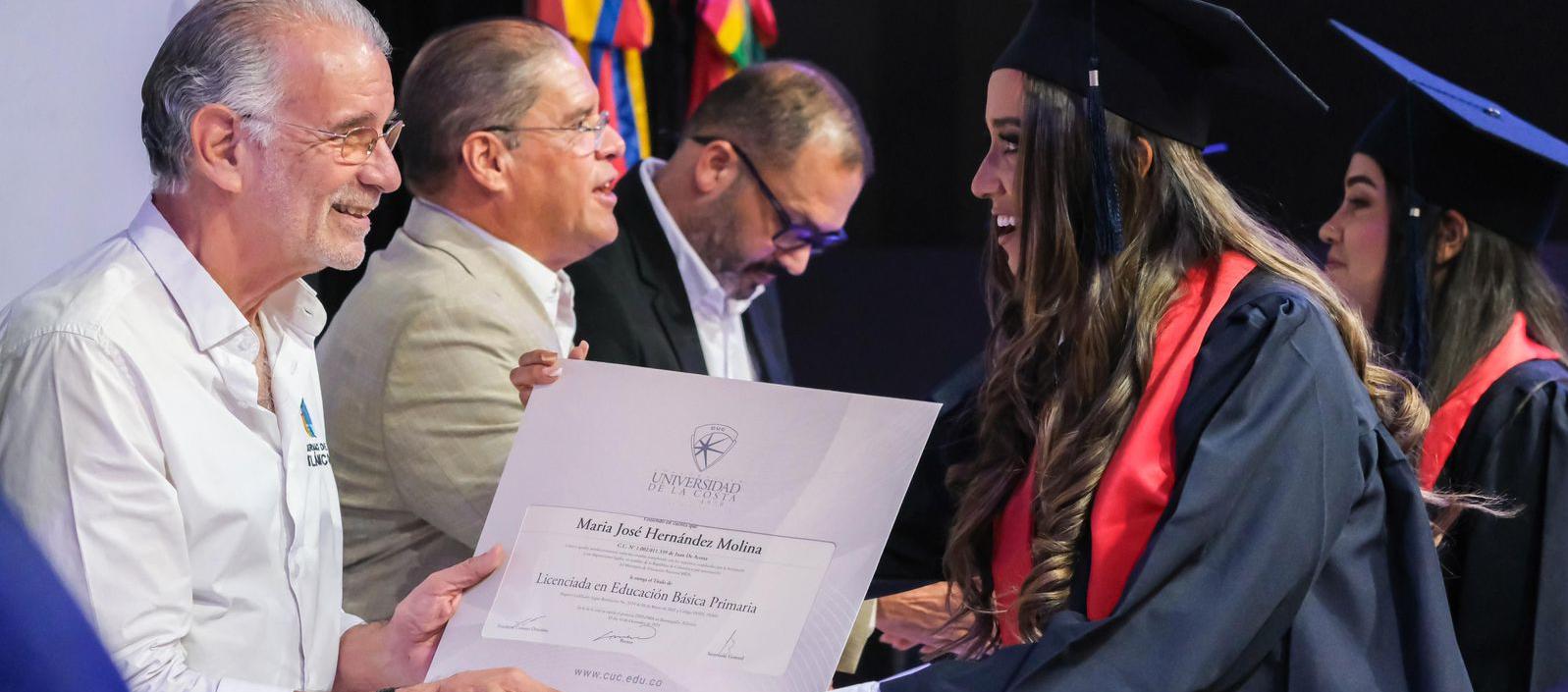 Momentos de la graduación. 