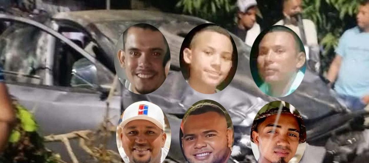 Víctimas del accidente. 