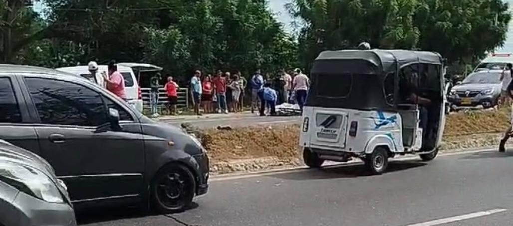 Lugar del accidente. 