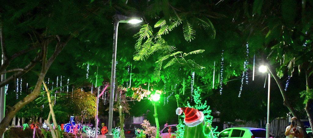 Decoración navideña en Barranquilla.