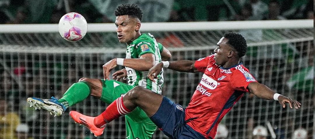 Nacional y Medellín en un clásico antioqueño reciente.
