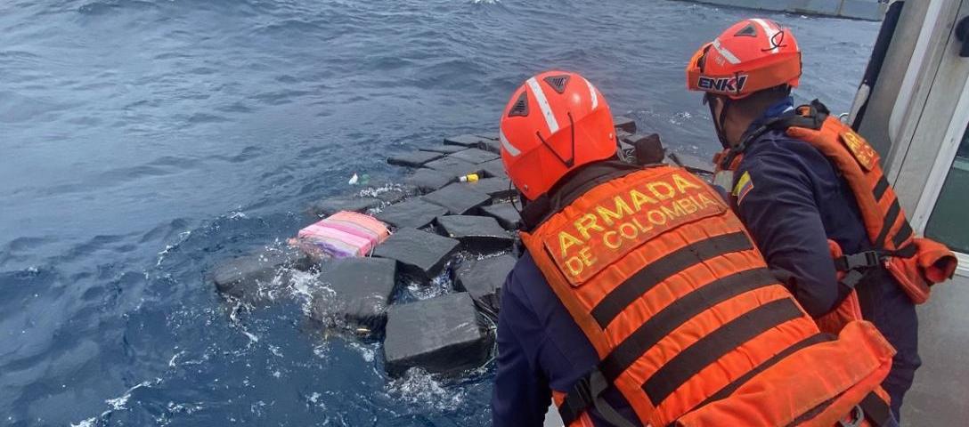 Incautación de la cocaína.