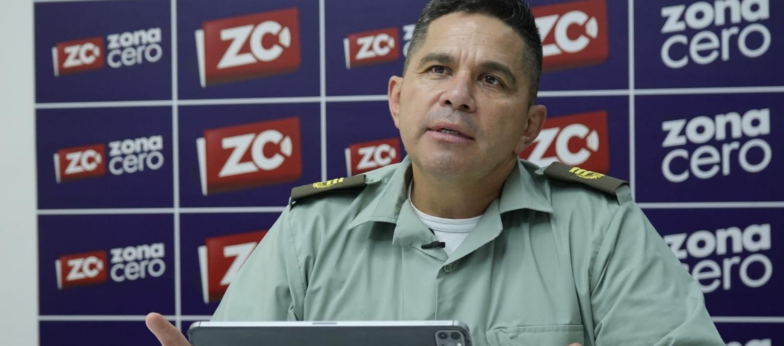  Coronel John Harvey Peña Riveros, comandante de la Policía Atlántico.