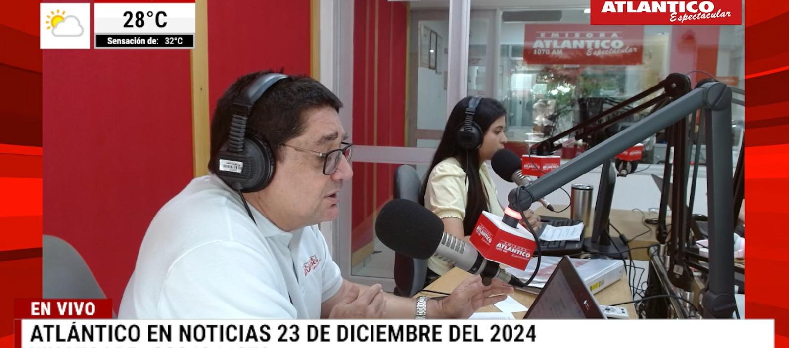 Transmisión de Atlántico en Noticias.