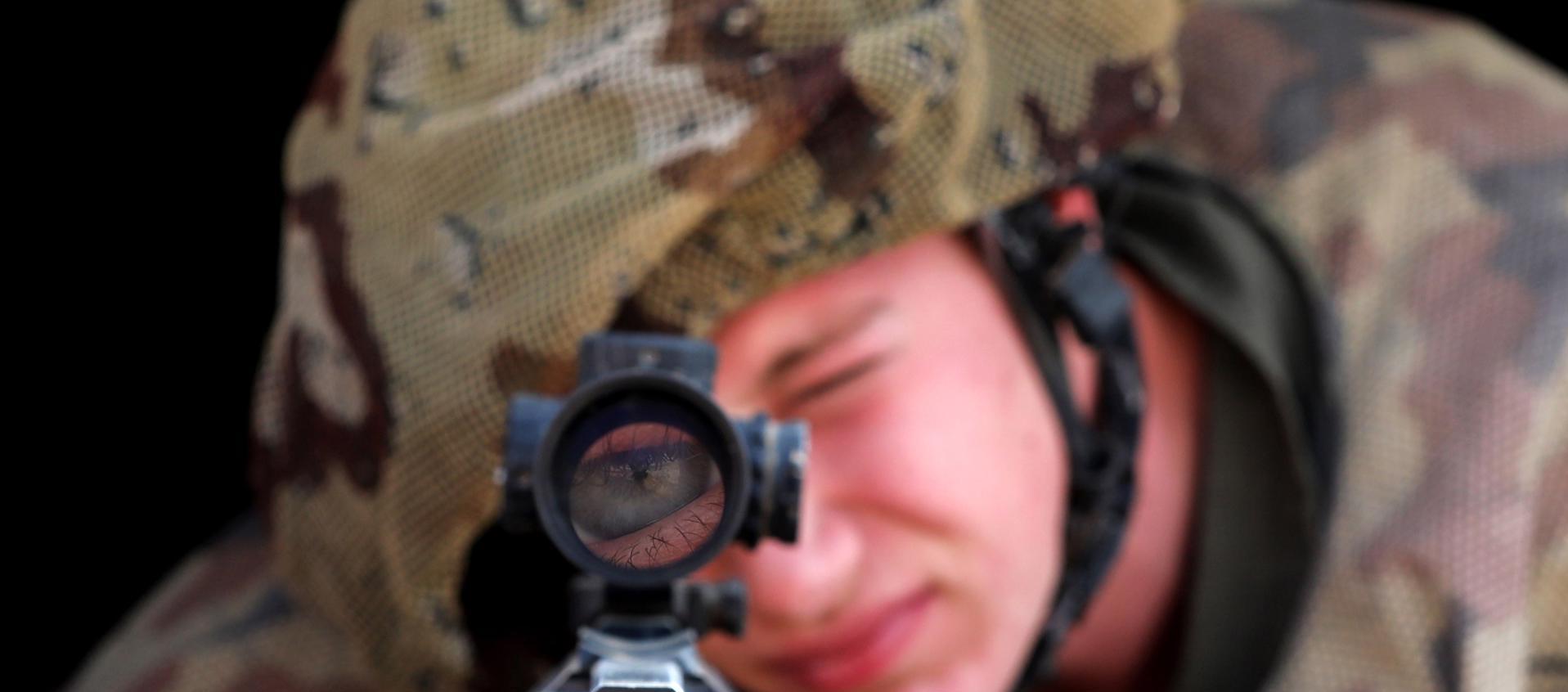 Francotirador israelí.