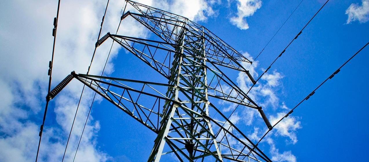 Aspecto de una torre de energía. 