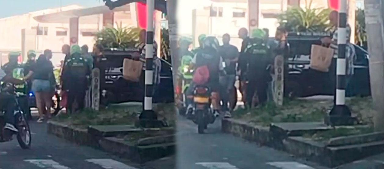 En la calle 80B con carrera 38.