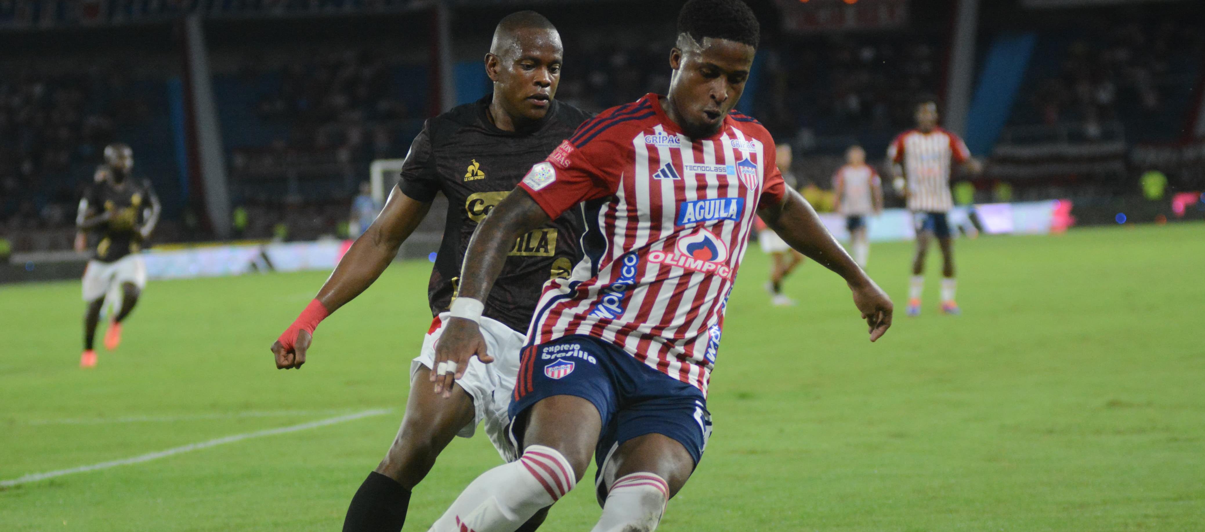 Acción del partido de Junior contra América del pasado 21 de noviembre. 