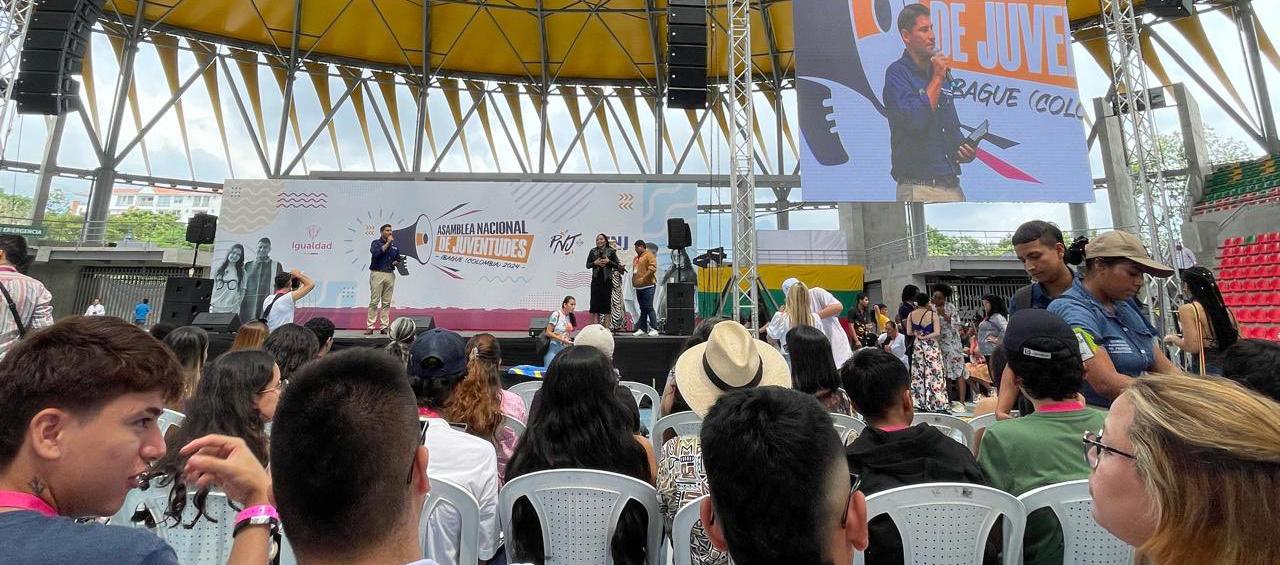 Aspecto de la Asamblea Nacional de Juventudes, en Ibagué.