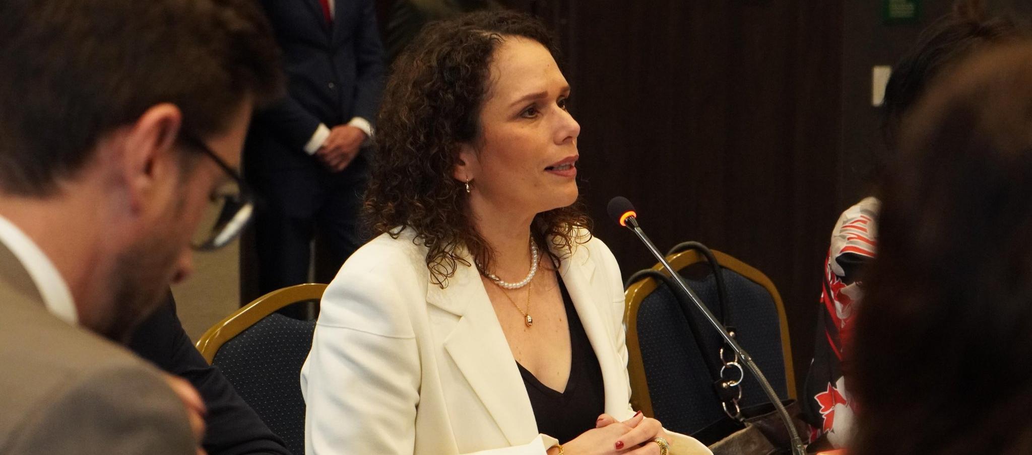María Constanza García, ministra de Transporte.