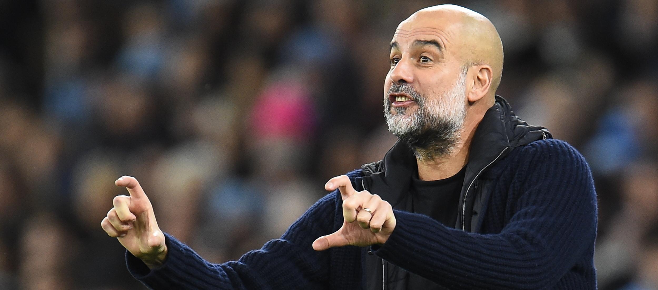El español Pep Guardiola, entrenador del Manchester City. 