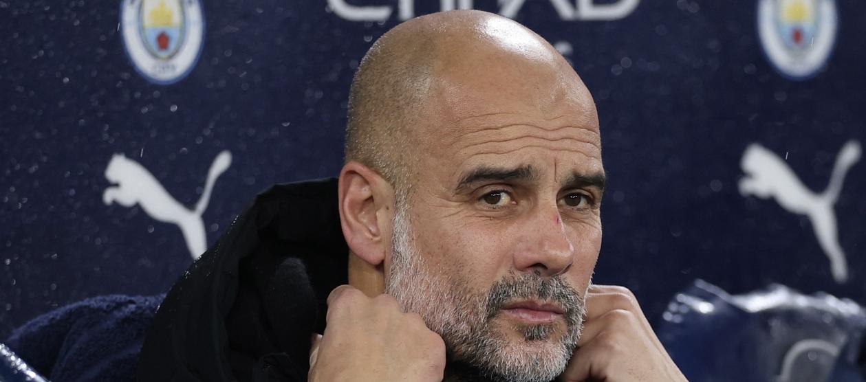 Pep Guardiola, entrenador español del Manchester City.