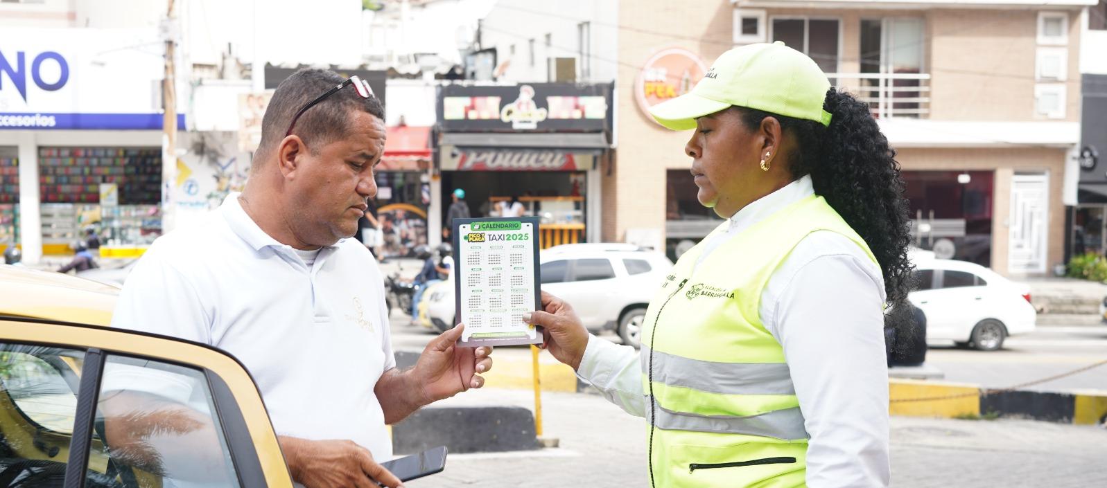 Socialización con los taxistas.