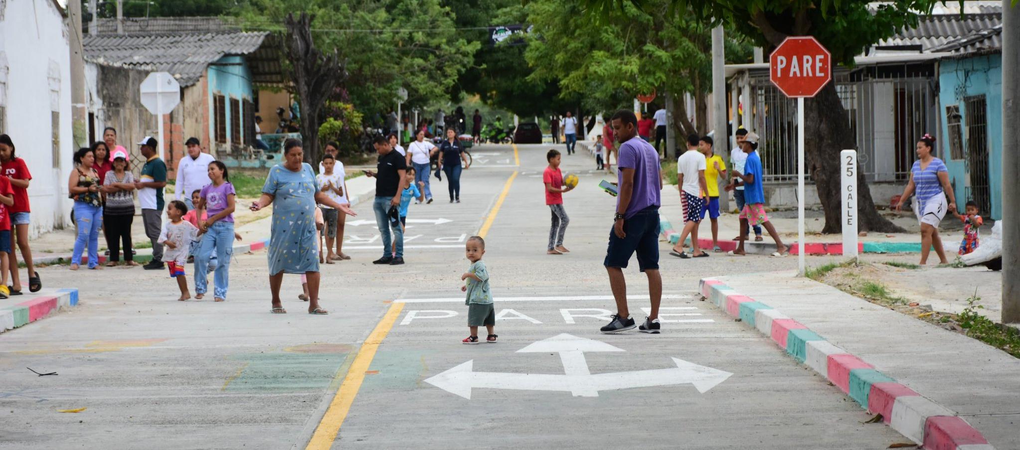 Vías recuperadas por el Distrito de Barranquilla.