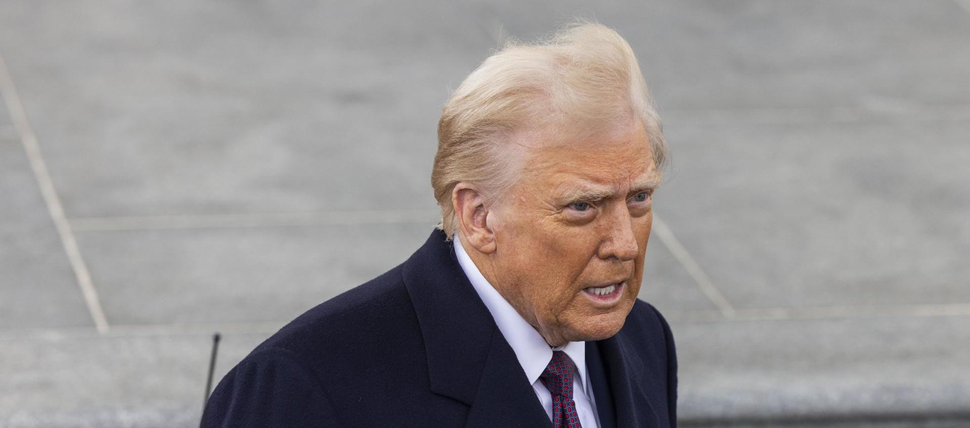 Donald Trump llegando a la Casa Blanca este lunes.