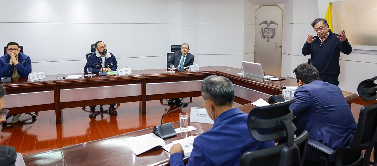 El Presidente Petro lideró la reunión.