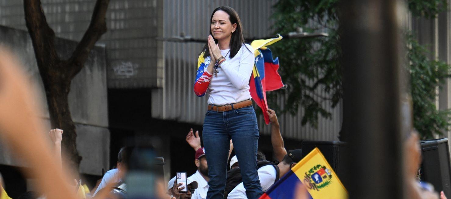 Líder opositora María Corina Machado.