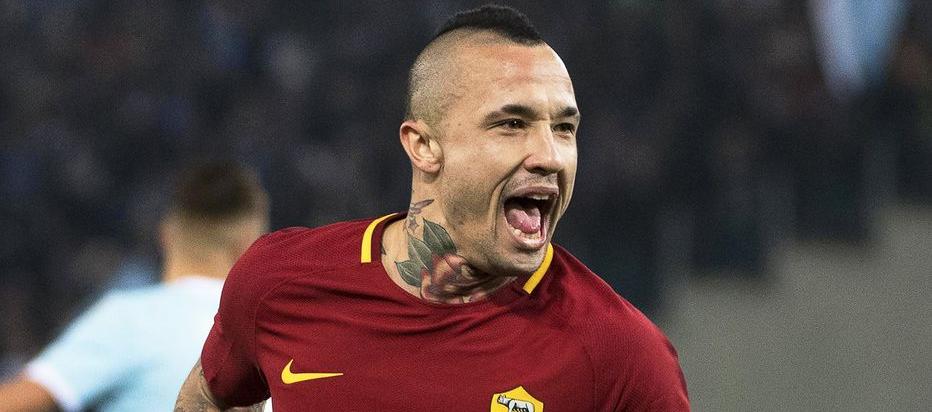 Radja Nainggolan cuando jugaba en la Roma.