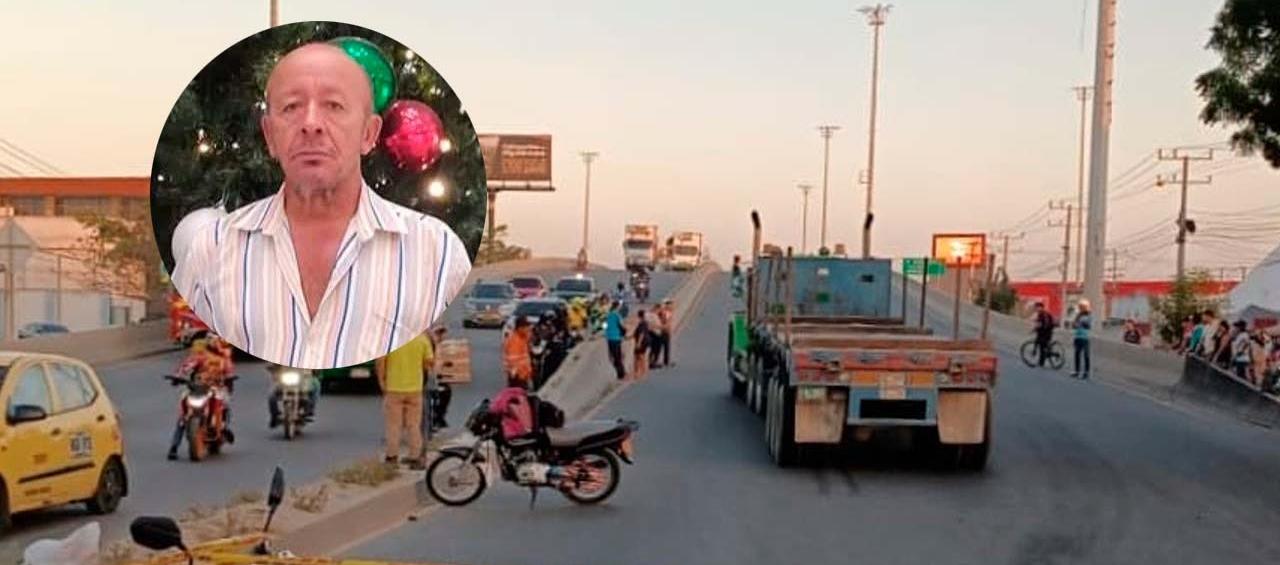 Oreste Torregrosa Hernández murió tras ser arrollado por esta tractomula. 