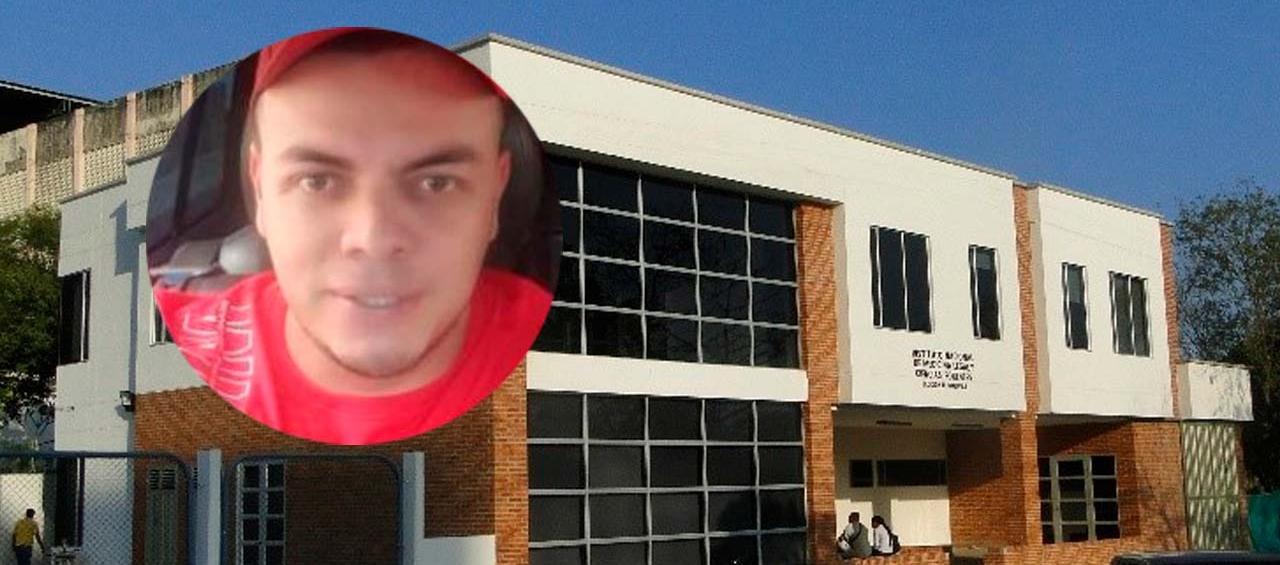 El cuerpo de Breinner Paredes Angarita fue llevado a Medicina Legal.