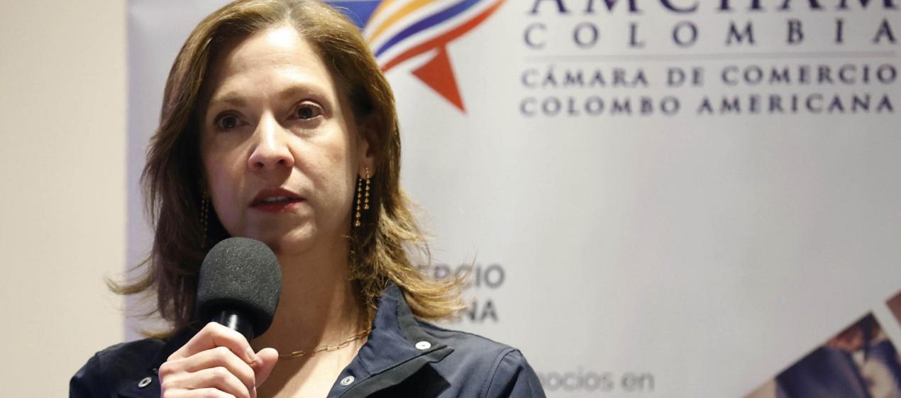 La presidenta de la Cámara Colombo-Americana (AmCham Colombia), María Claudia Lacouture