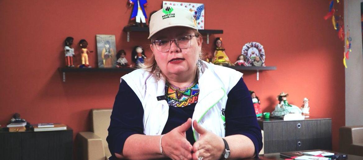 Directora general del Instituto Colombiano de Bienestar Familiar (ICBF), Astrid Cáceres.