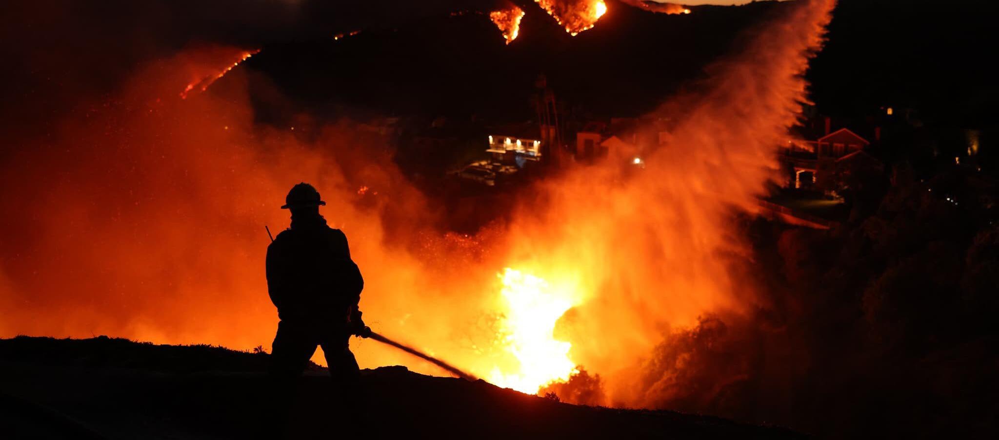 Incendio en Los Ángeles.